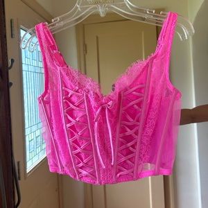 VS Lace-Up Corset Top